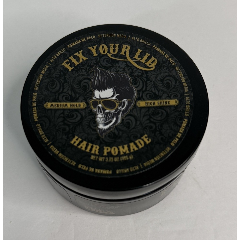 Fix Your Lid Medium Hold Hair Pomade for Men High Shine Hair Gel 3.75oz NEW